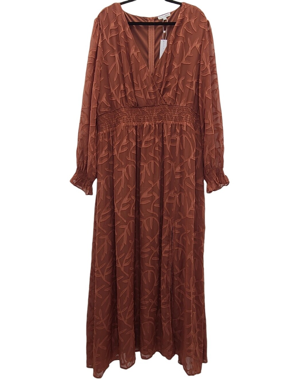 Baltic Born Bridget Textured Maxi Dress Rust 3XL Plus Size NWT